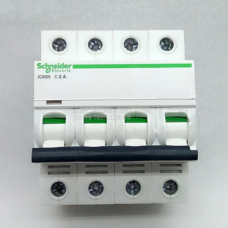 100% Новый оригинальный Schneider IC65N 4P C2A A9F18402 вакуумный мини выключатель MCB Acti 9 Тип C |