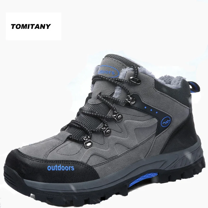 Hiking Boots Outdoor Man Waterproof plus Warm Mountain Climbing Travel Sneakers Camping Shoes Trekking Big Size Hunting Footwear Hiking Boots Outdoor Man Waterproof plus Warm Mountain Climbing Travel Sneakers Camping Shoes Trekking Big Size Hunting Footwear
