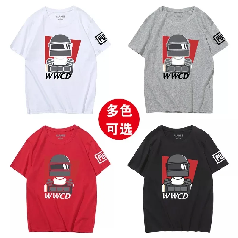  2018 New Game PUBG Playerunknown's Battlegrounds Cosplay T-SHIRT Unisex For Halloween Free Shipping