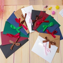 DHL, 300 шт конверт с бантом для VIP карт, упаковка карточек сообщений