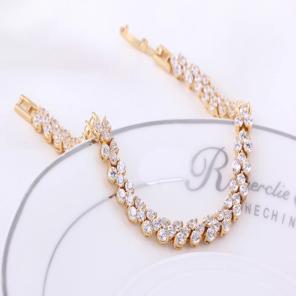 

Dainty Crystal Bracelet manchette Women Bracelets Bangles Charm Pulseiras Bijoux Chain Bracelet Brace Lace Wedding Jewelry