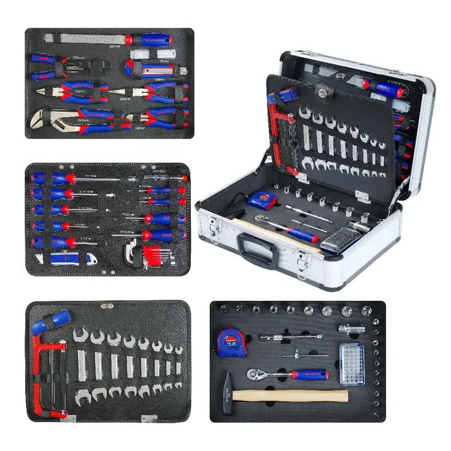 Buy WORKPRO 119PC Aluminum Tool box Set Household Tool
