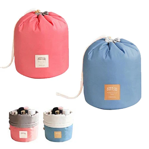 

Travel Dresser Pouch Girl Women Men Travel Polyester Big Size Toiletry Makeup Bag Cosmetics string design 2 Color