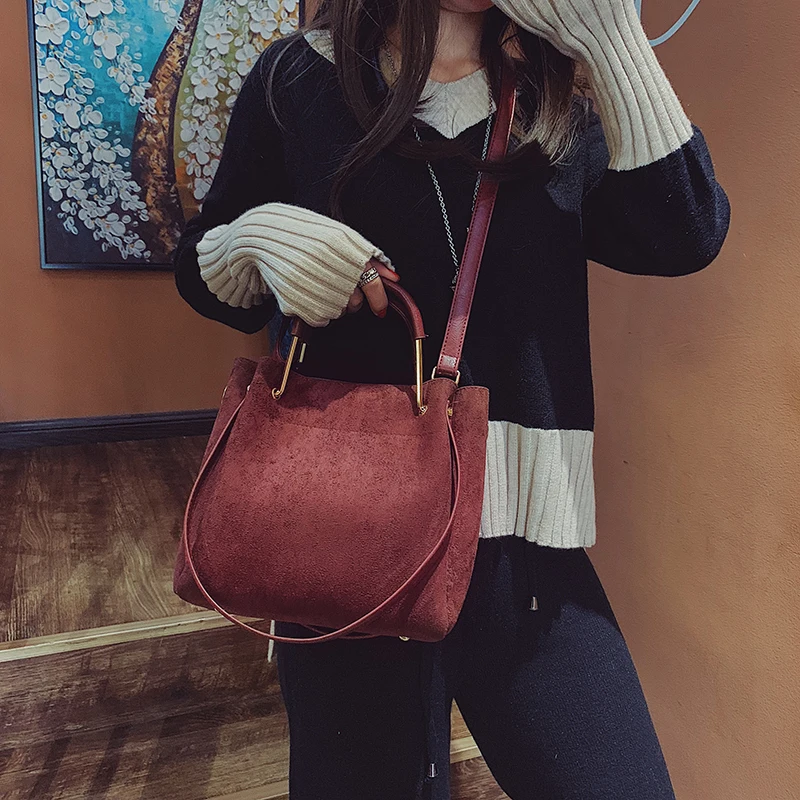 خمر جلدية للنساء حمل الحقائب الفاخرة فو الجلد المدبوغ Crossbody أكياس حقائب سيدات والمحافظ الإناث بلون حقائب كتف