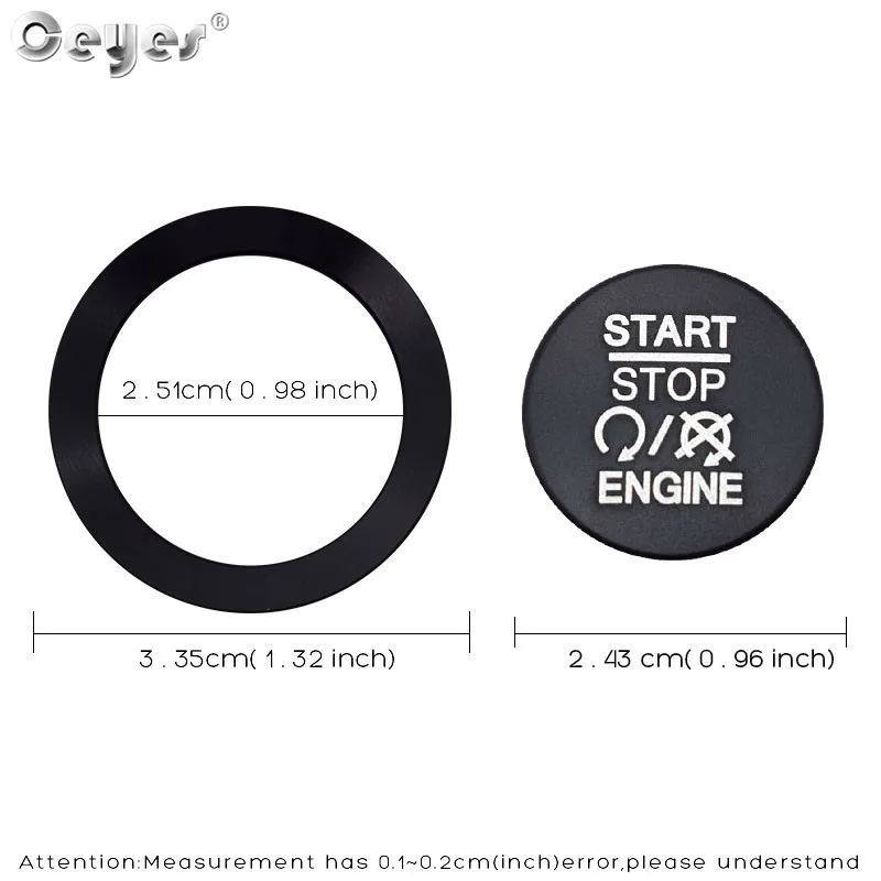 Car Start Engine Button Key Ring for JEEP (22)