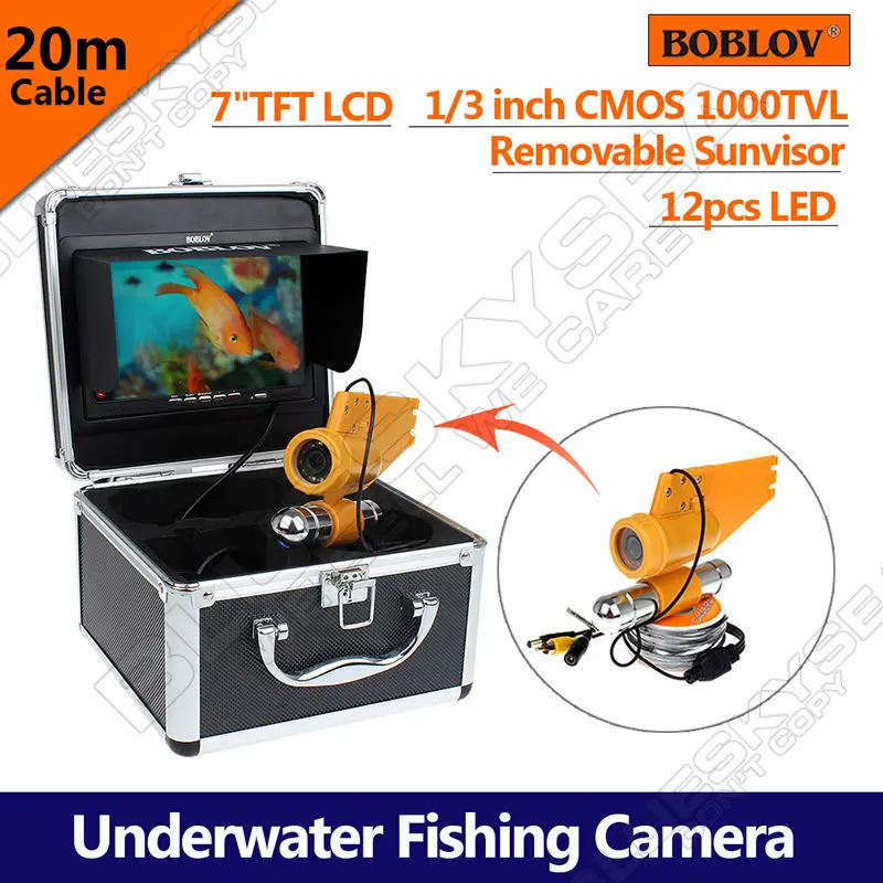 

BOBLOV 20M 65ft 7" Underwater Camera 1000 TVL Camera Fish Finder for Underwater Exploration