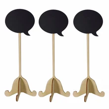 10 шт Мини деревянные декоративные таблички с основанием для вечеринок/приемов