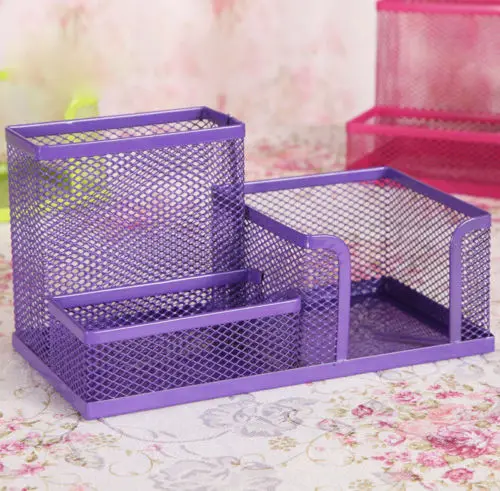 Download Purple Metal Mesh Desk Organizer Desktop Pencil Holder ... Yellowimages Mockups