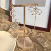 Ins-pendientes asimétricos con bola de cristal para mujer, aretes colgantes con perlas de hadas elegantes, burbuja transparente, aretes coreanos superlargos, bisutería 2022 ► Foto 2/6