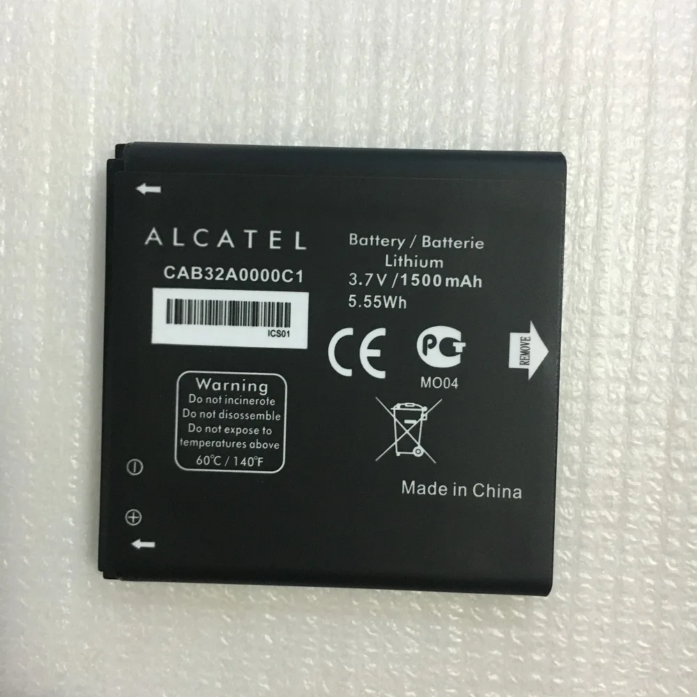 1500 мАч для Alcatel One Touch OT 991/991D/916/916D/992/992D/6010 Star/6010D/TCL A986 A980 S600 S500 TLiB5AB/TLiB32A/CAB32A0000C1 |