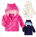 ARLONEET/плюшевое и бархатное теплое меховое пальто с капюшоном и длинными рукавами для маленьких мальчиков и девочек зимний комбинезон g0509