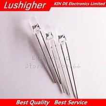 100 шт 5 мм светодиодный желтый светильник-диоды белый поворот желтый