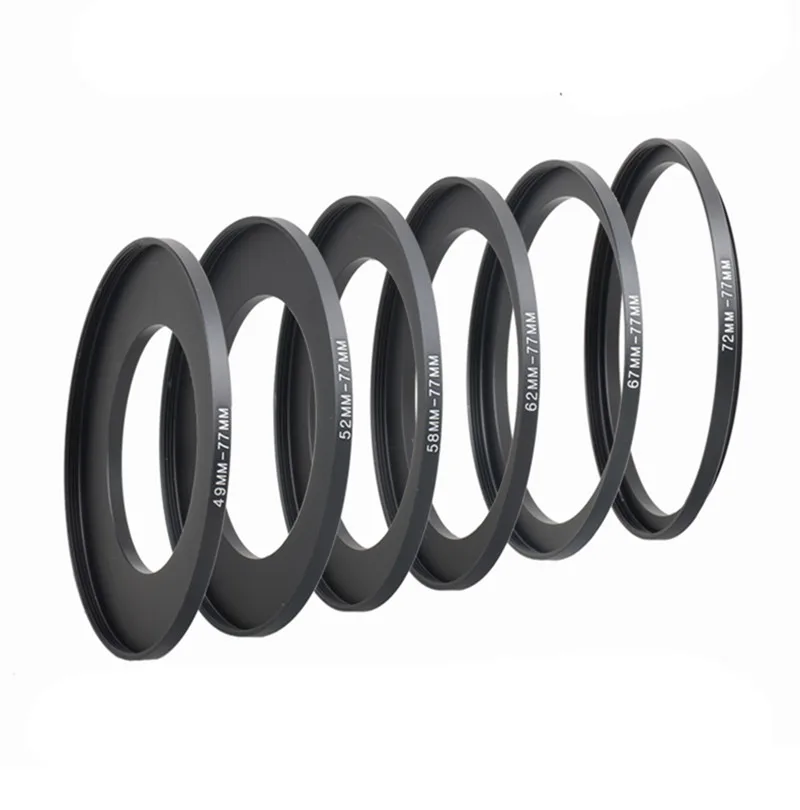 

Hot Sale 37-82mm Lens Step Up Down Ring Filter Adapter Set 37 49 52 55 58 62 67 72 77 82 mm