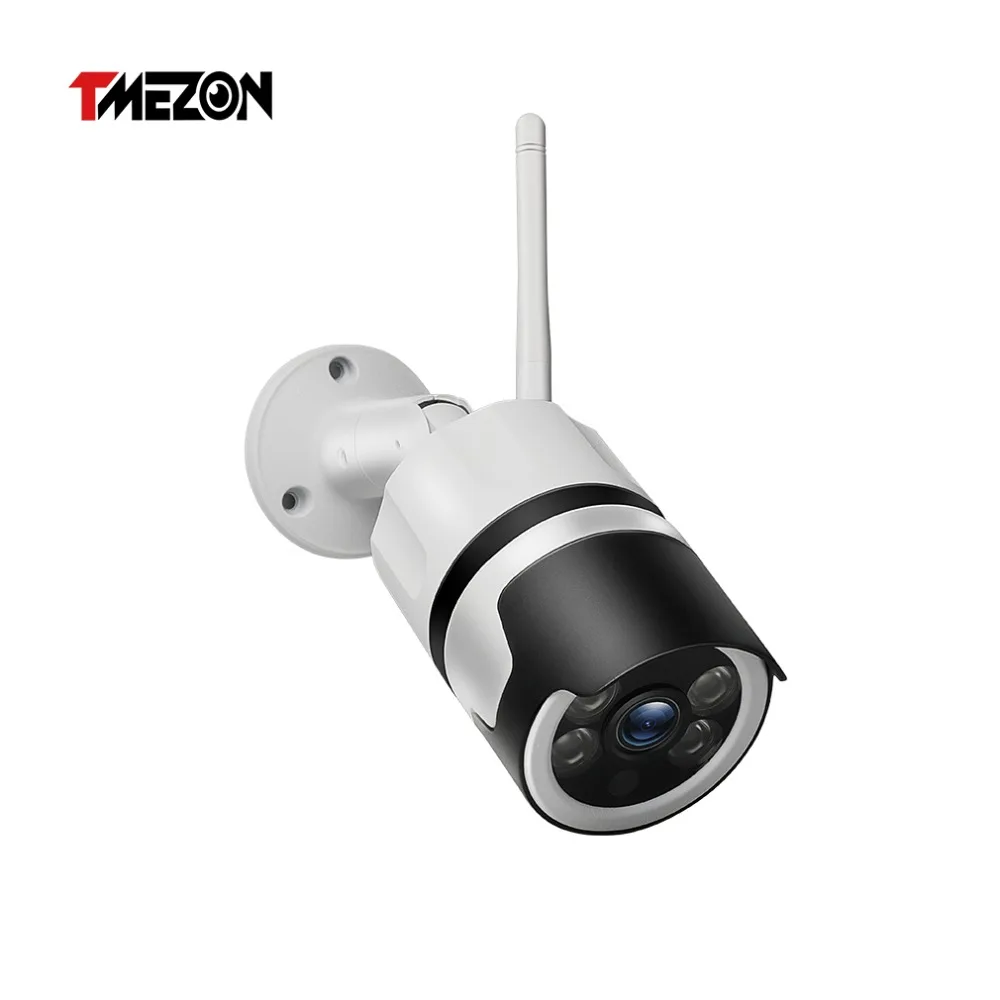 TMEZON 2MP IP Camera Outdoor Waterproof HD Video Surveillance Security Camera Built in SD Card Slot