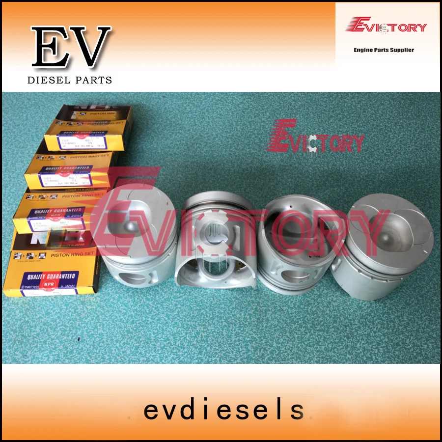 For Isuzu 4BG1 4BG1T piston+piston ring+cylinder liner+crankshaft