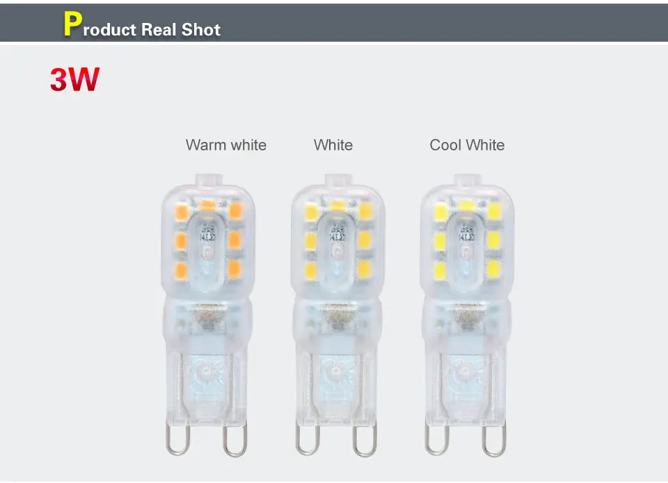 G9 люстра со светодиодами, 3 Вт, 5 Вт, отсутствие мерцания SMD 2835 110 V 220 V затемнения G9 светодиодный Диод лампочки для точечных светильников