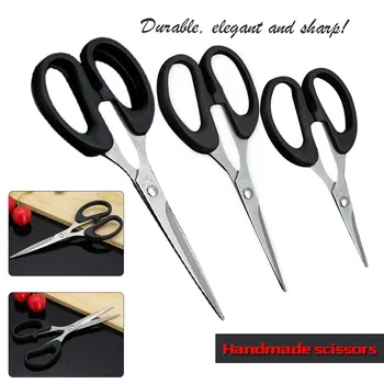 

Durable Stainless Steel Household Scissors Office Paper-cut Scissors Sharp Shears Students DIY Scissor Tool Kitchen Scissors