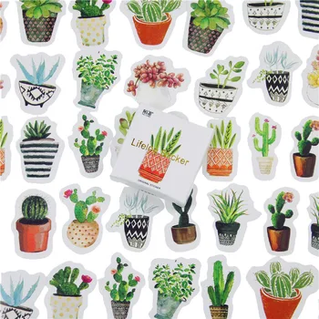 

45 Pcs/lot Cactus Mini Paper Sticker Decoration DIY Ablum Diary Scrapbooking Label Sticker Kawaii Stationery