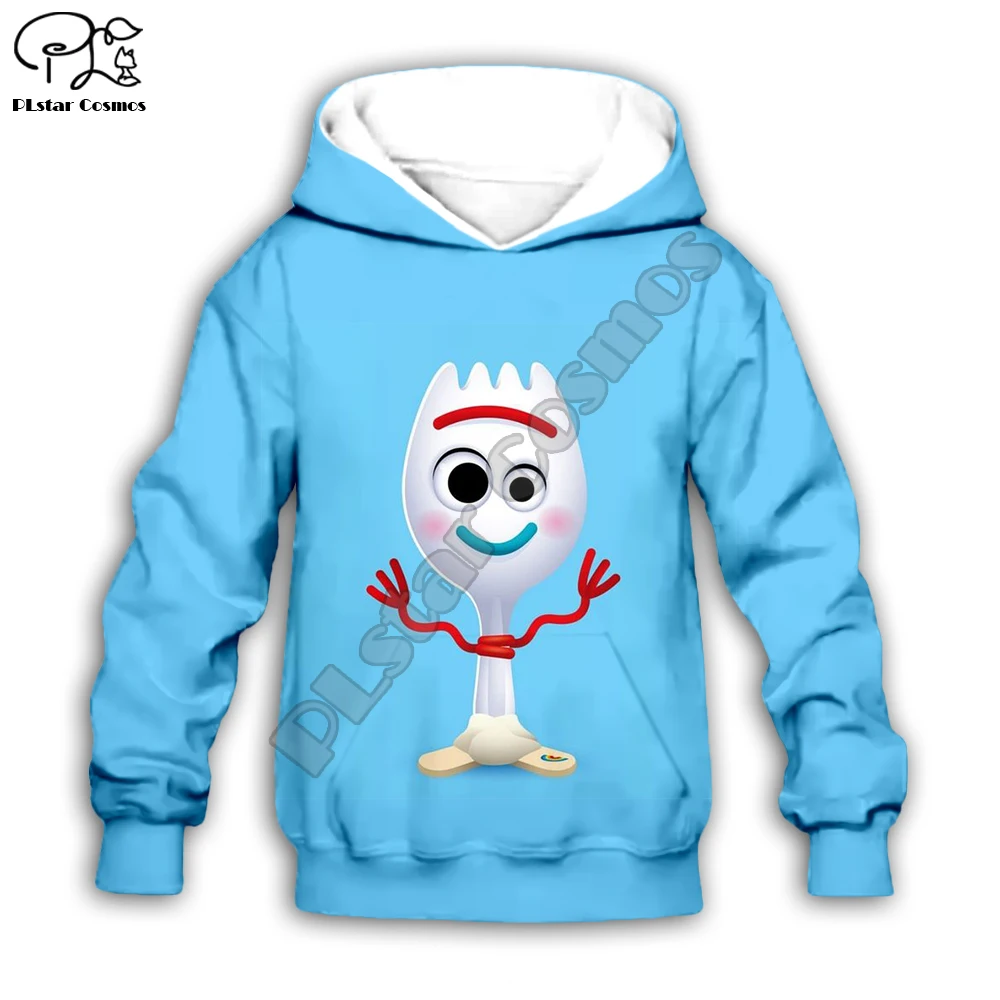 Enfants Garçons Toy Story 4 Imprimé Sweats à capuche avec fermeture éclair manches longues Cardigan Manteau