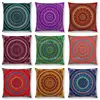 Funda de cojín con diseño Floral de arcoíris para decoración del hogar, funda de almohada estilo Hippie, Mandala, bohemio ► Foto 2/6