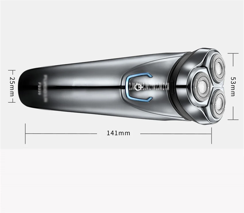 100-240 В Перезаряжаемые электробритвы 3D тройной плавающим лезвием бритвенные головки Бритвы Уход за лицом Для мужчин триммер для бороды