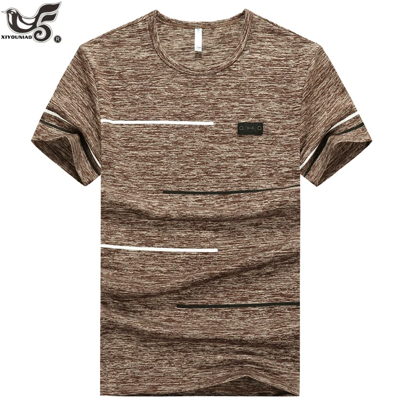 

XIYOUNIAO plus size M~7XL 8XL 9XL summer Brand Tops & Tees Quick Dry Slim Fit T-shirt Men sporting Clothing Short sleeve t shirt