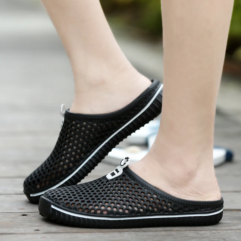 Модные летние босоножки женская повседневная обувь для отдыха на плоской подошве без застежки обувь для пары дышащие мужские трусы большого размера 36-42