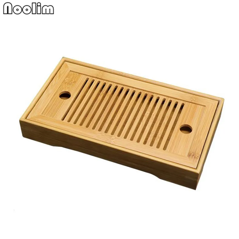 

Bamboo Tea Trays Table With Drain Rack Chinese Tea Serving Tray Set Kung Fu Tea Accessories Drinkware