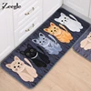 Zeegle Cat Doormats Anti-slip Carpets Kids Room Bedroom Floor Mats Bedside Mats Absorbent Bathroom Mats Kitchen Area Rug ► Photo 3/6