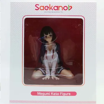 

Anime Saenai Heroine No Sodatekata Katou Megumi School Uniforms Sitting Position PVC Action Figure Collectible Model toy 13cm