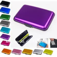 Водонепроницаемый кошелек Бизнес ID Кредитная карта мини держатель Алюминиевый Карманный Чехол Коробка