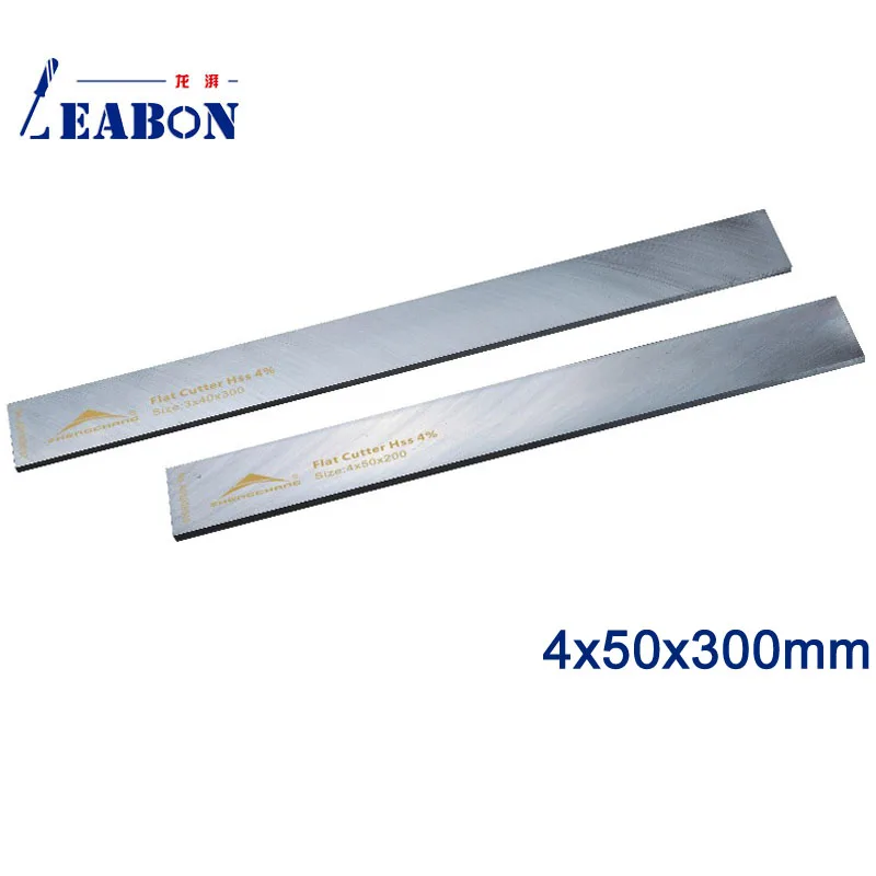 LEABON 4x50x300 мм W4% HSS гладкое дерево строгальные лезвия деревообрабатывающий электроинструмент аксессуары(A01008096