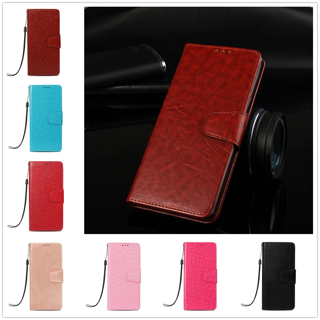 

Case For Samsung S6 Edge Plus Phone Cover For Samsung Note 9 8 Cases Silicone TPU PU Leather Vintage Wallet S9 S8 Plus S7 edge
