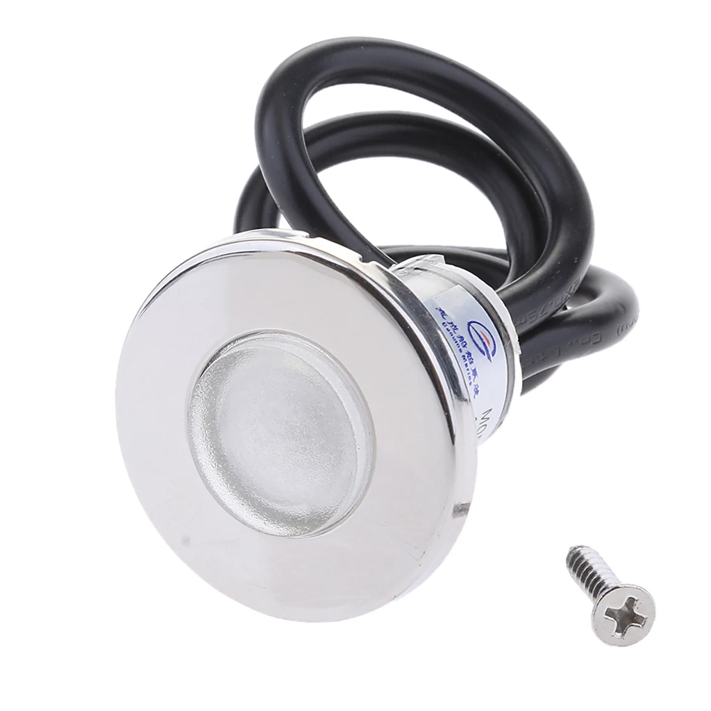 Amber LED 12V Marine Boat Courtesy Light RV Yacht Deck Outdoor Step Light