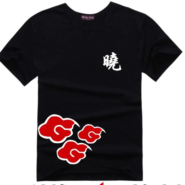 Мужская футболка с логотипом Итачи учихи из аниме Наруто Акацуки|men tshirt|t shirtlogo t