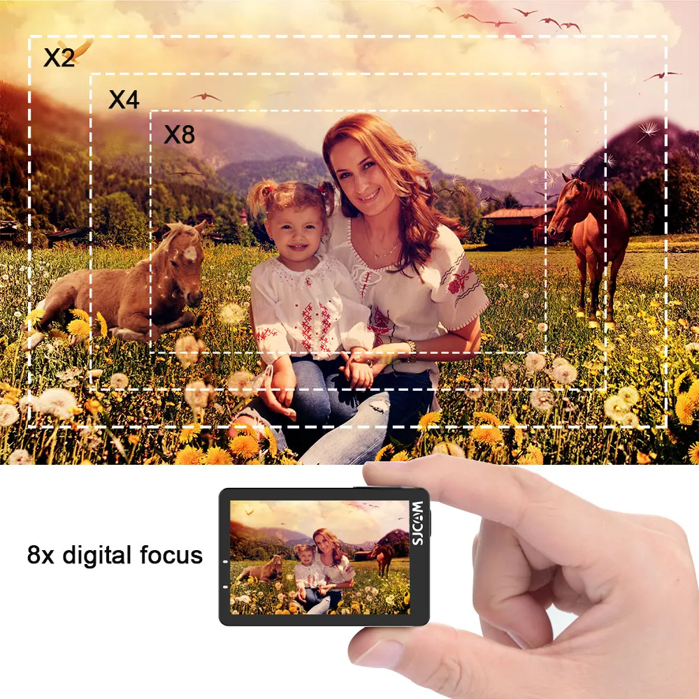 Original SJCAM SJ8 Stabilizer Action Camera 4K 1200mAh Waterproof Sport Action Cam WiFi Remote Video Camera HD DVR Car Camera