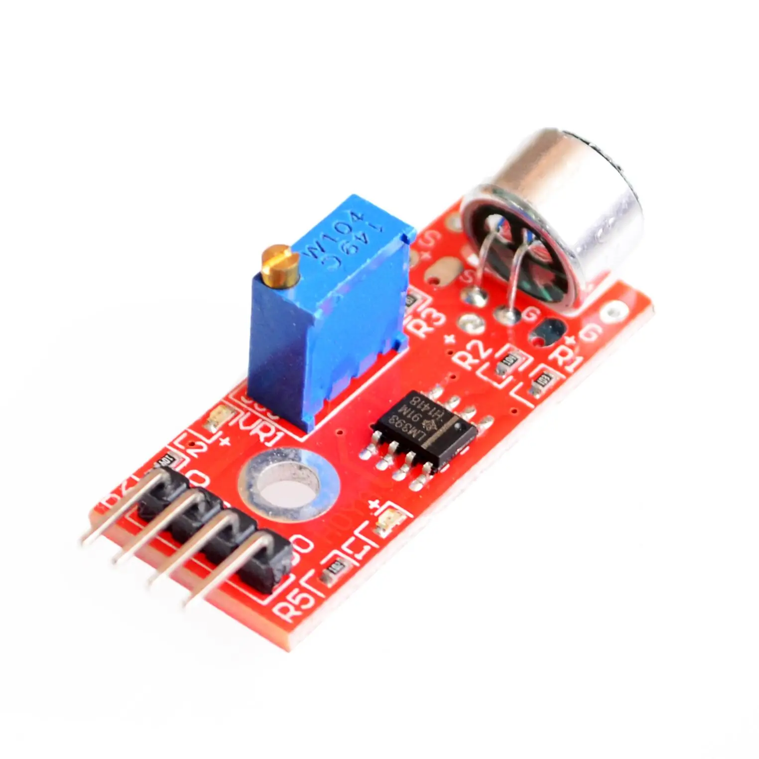 

4pcs KY-037 New 4pin Voice Sound Detection Sensor Module Microphone Transmitter Smart Robot Car for arduino DIY Kit