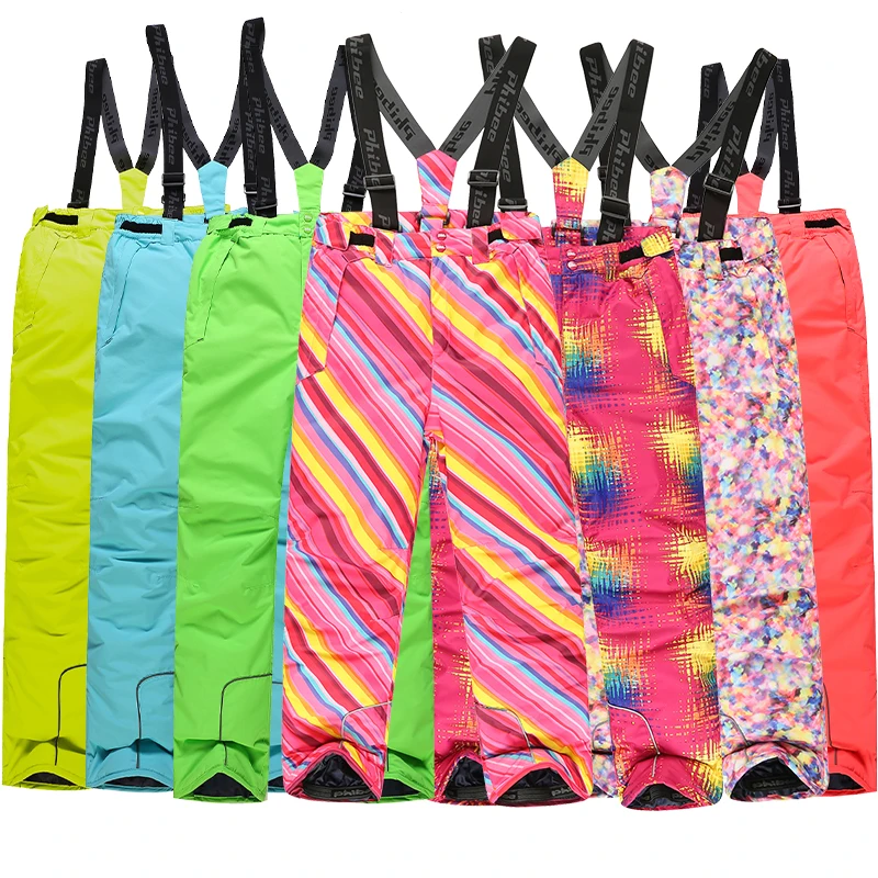 Зимние лыжные штаны Detector для девочек ветрозащитные комбинезоны спортивные детей