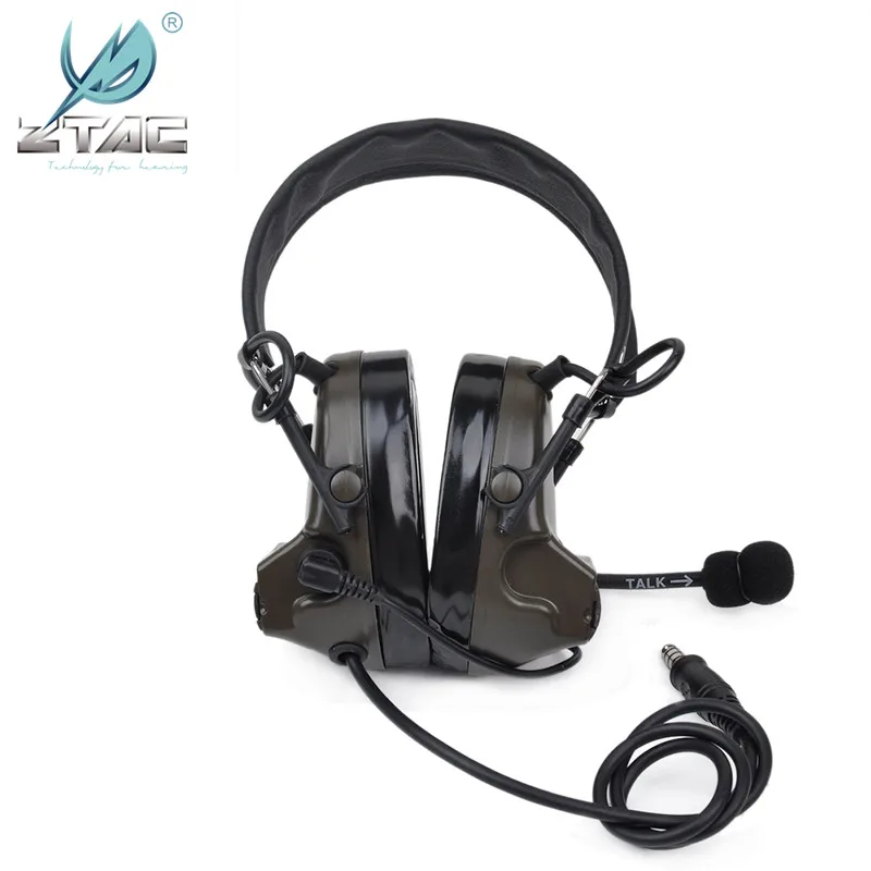 Z TAC военные Airsoftsports тактические Comtac 2/II авиационные наушники шумоподавляющие