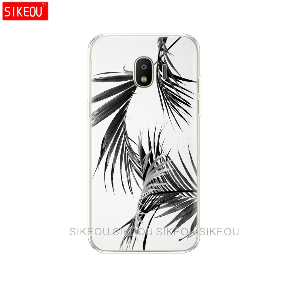 Силиконовый чехол для телефона Samsung Galaxy J3 J5 J7 2017 J330 J530 J730 PRO j2 2018 черно белые