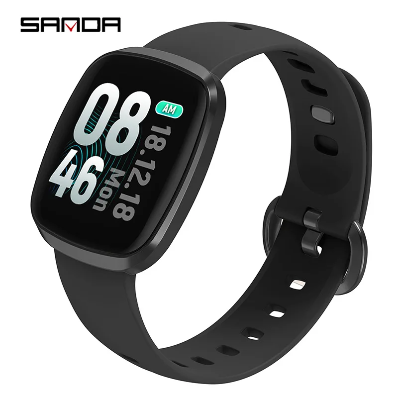 

Color Screen Smart Bracelet Full Touch Screen Heart Rate Waterproof Blood Pressure Sleep Health Monitoring Sports Watch Fashion
