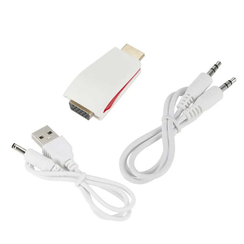  HDMI A Vga Cavo del Convertitore Con Audio di Sostegno del Cavo HD 1080 P Per Il Computer Portatile