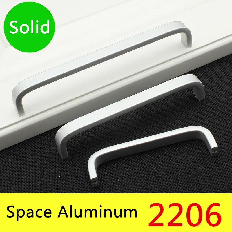 

Solid Aluminum Long Knob Cabinet Furniture Door Handles Knobs Bedroom Closet Dresser Kitchen Drawer Pulls