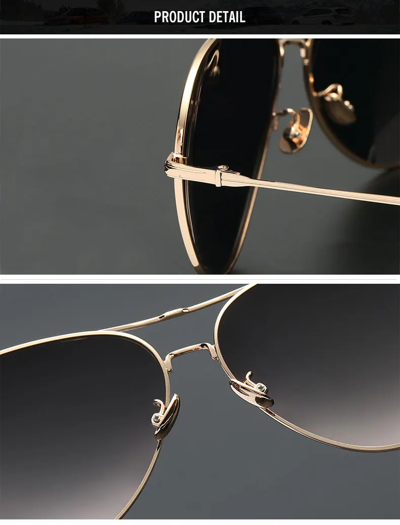 Reven Jate Y1703 Для Мужчин Поляризованные солнцезащитные очки UV400 поляризованные мужские очки с металлической оправой защита от прямых солнечных лучей во избежание деформации