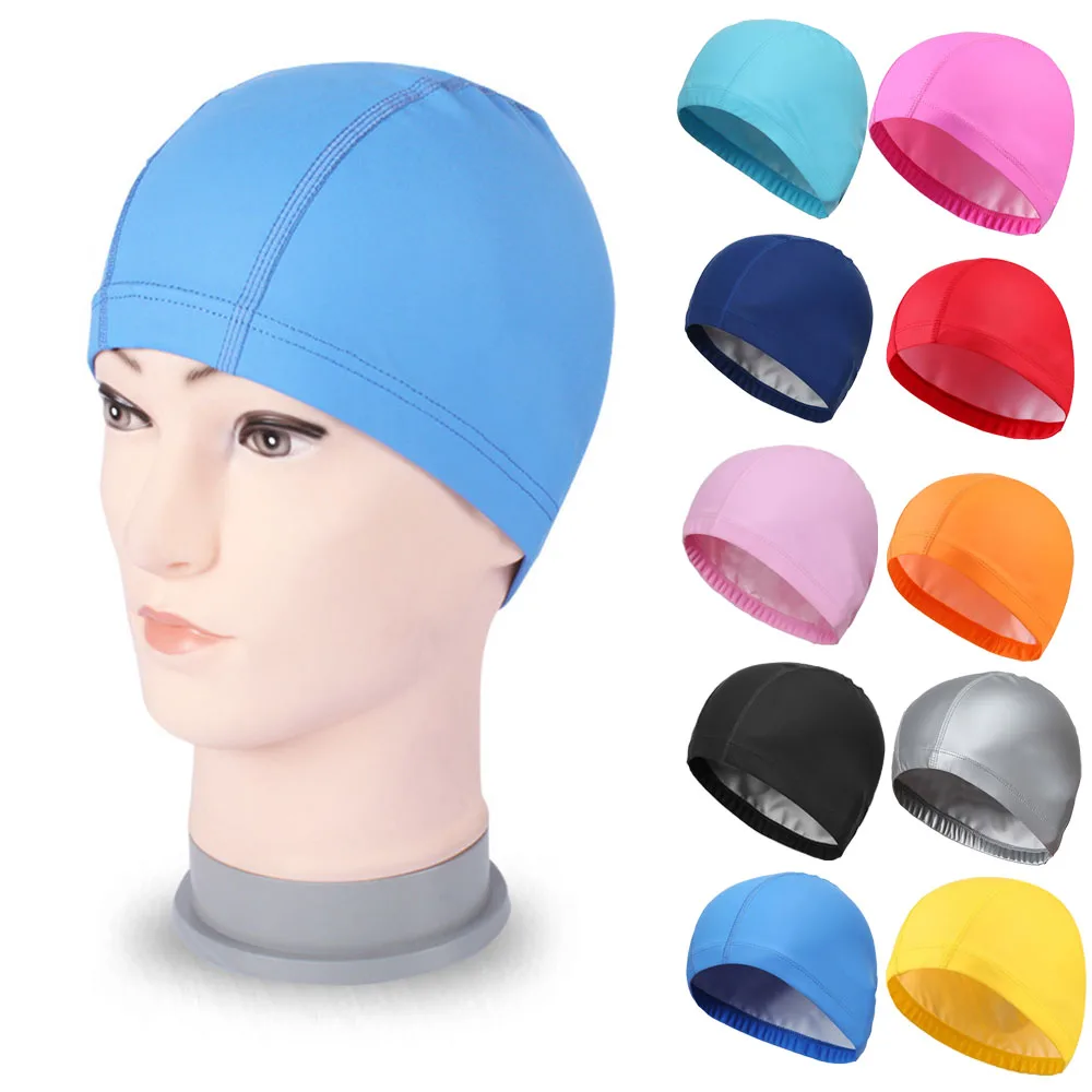 10pcs Silicone Swimming Cap For Women Men Children Kids Long Hair