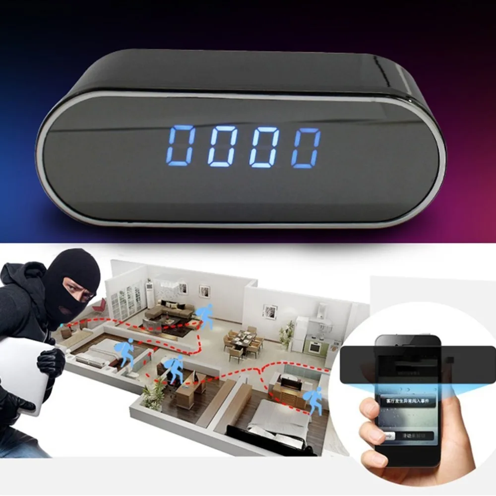 

Z10 Mini Camera Clock 1080 HD DV DVR Mini Camcorder Alarm IR Night Vision Motion Detection Wifi IP Cam Home Security Camera AVI