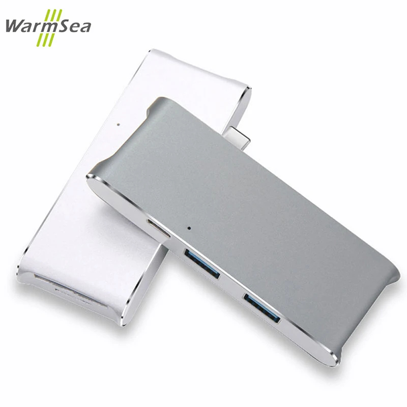 

USB Type C Hub 6 in 1 HDMI USB C Hub Adapter dongle dock thunderbolt 3 combo with USB 3.0,SD slot Micro SD Card for MacBook Pro