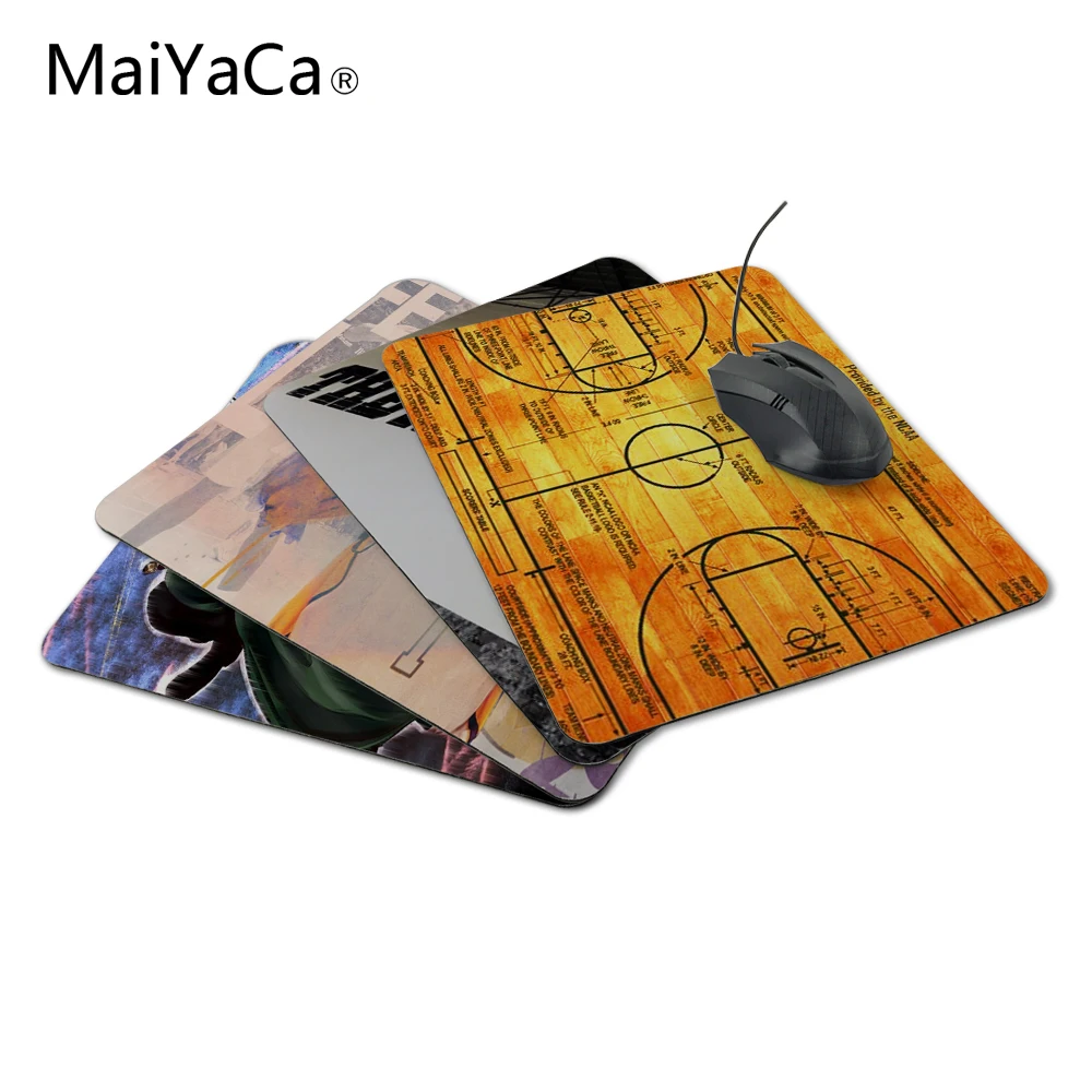 MaiYaCa роскошный принт один кусок баскетбольной площадки схема ноутбук Амер aming оптальный лазер нескользящий коврик для мыши для ПК