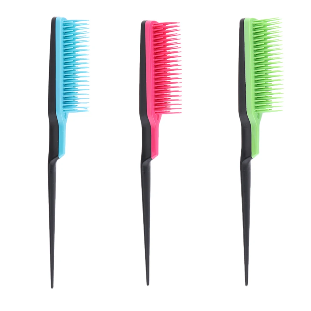 

Bristle Teasing Brush Comb with Tail Handle for Back Brushing Back Combing Creating Volume Styling Tools Accessories