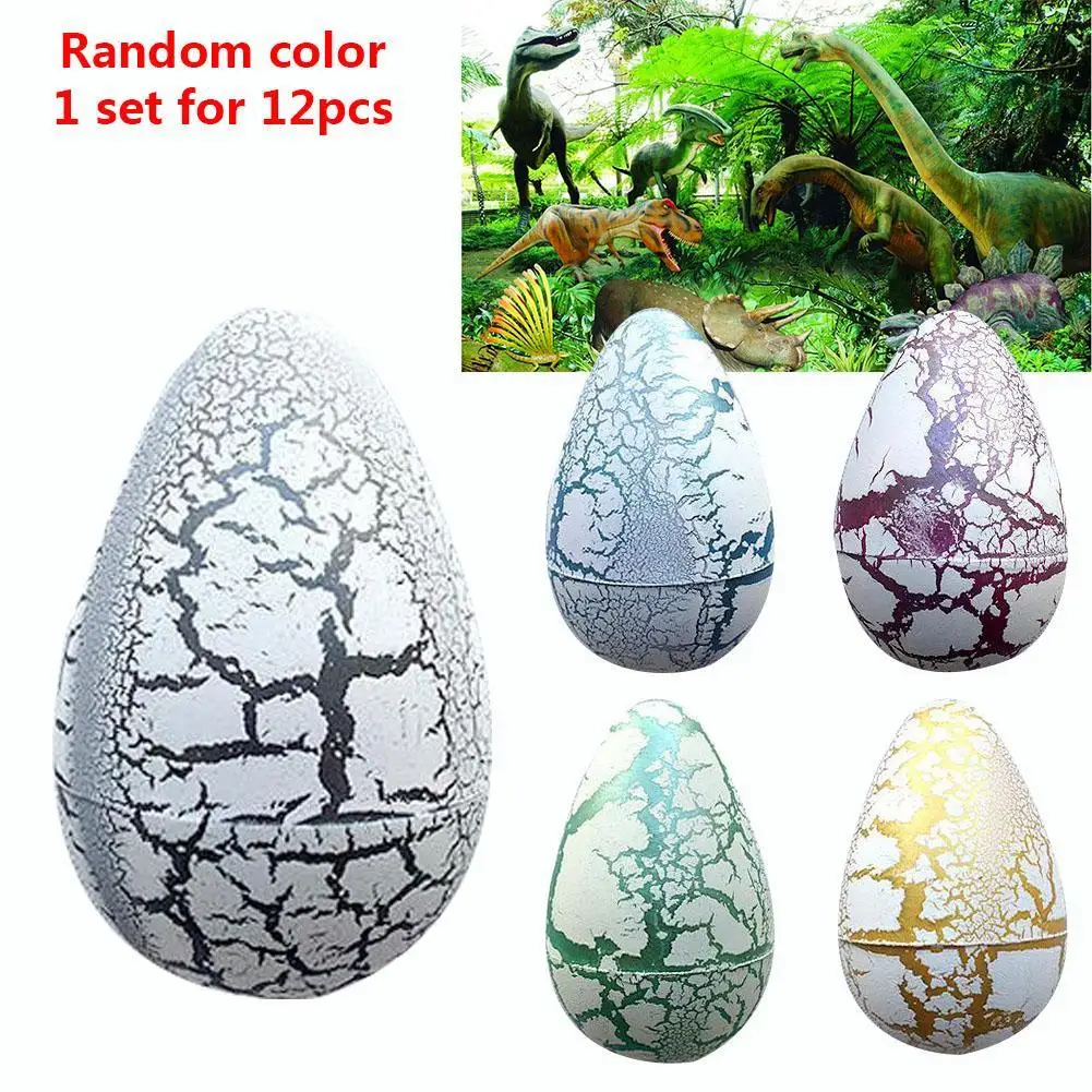 12XHatching Growing Dinosaur Dino Eggs Add Water Magic Kids Toyin Gags